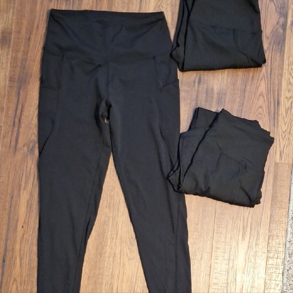 Showitty 3 Pack Yoga/workout Leghings Sz L